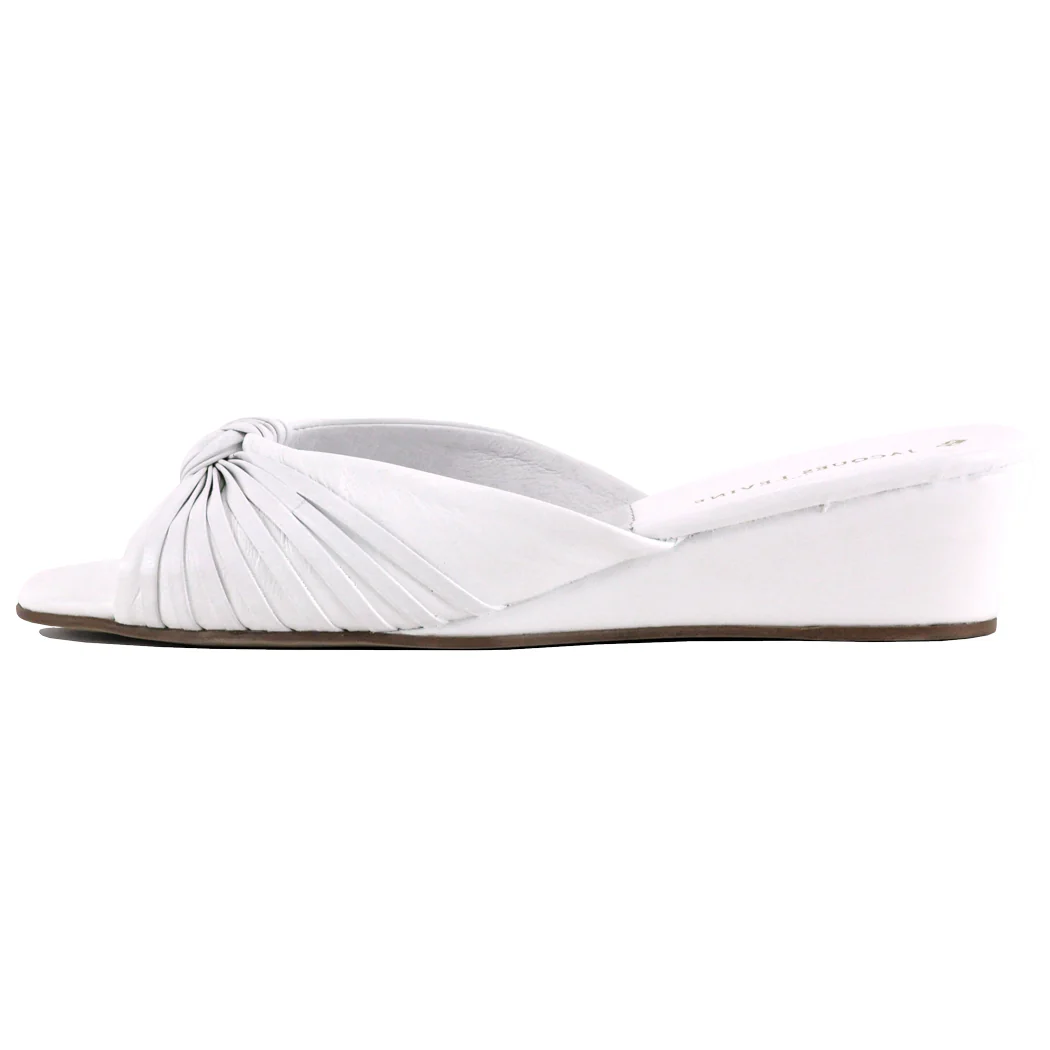 Abby Leather Open Toe Slipper - Image 4