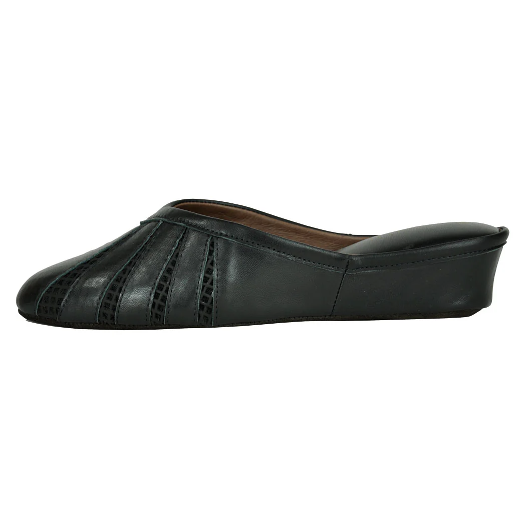 Babs Leather & Mesh Slipper - Image 4