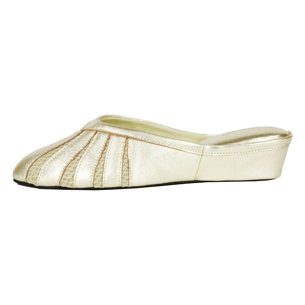Babs Leather & Mesh Slipper - Image 4