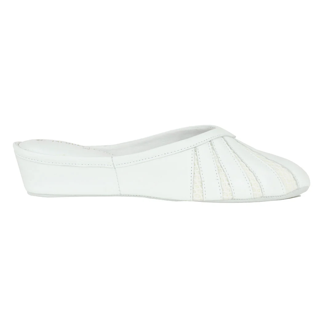 Babs Leather & Mesh Slipper - Image 2