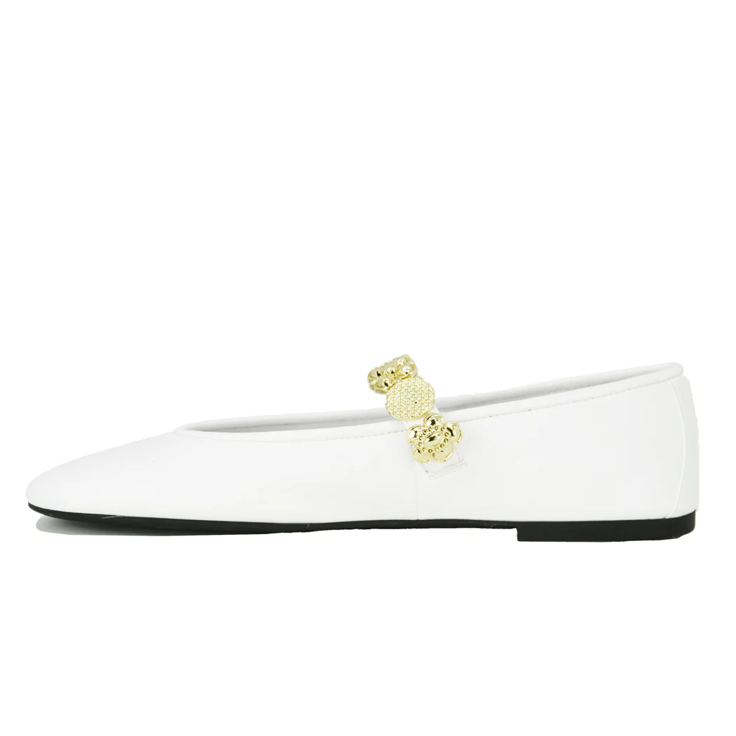 Bequest Leather Ornamental Strap Ballet - Image 4