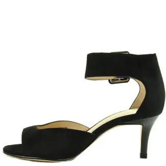 Berlin Suede Kitten Heel Sandal - Image 4