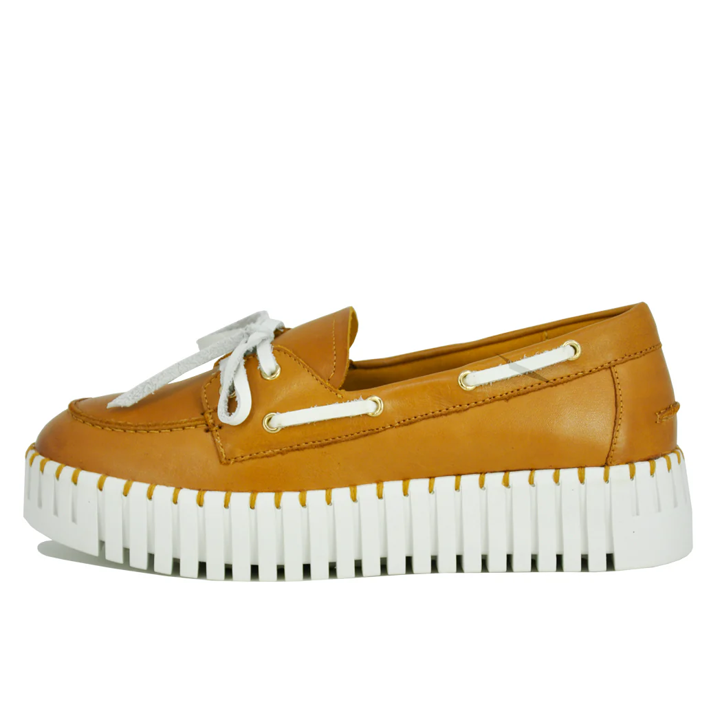 Boat Leather Tie Slip On - Image 4