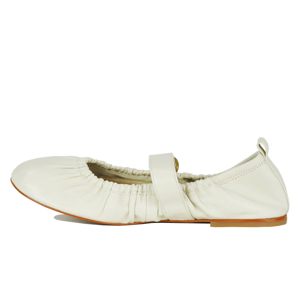Caely Leather Strap Ballet - Image 4