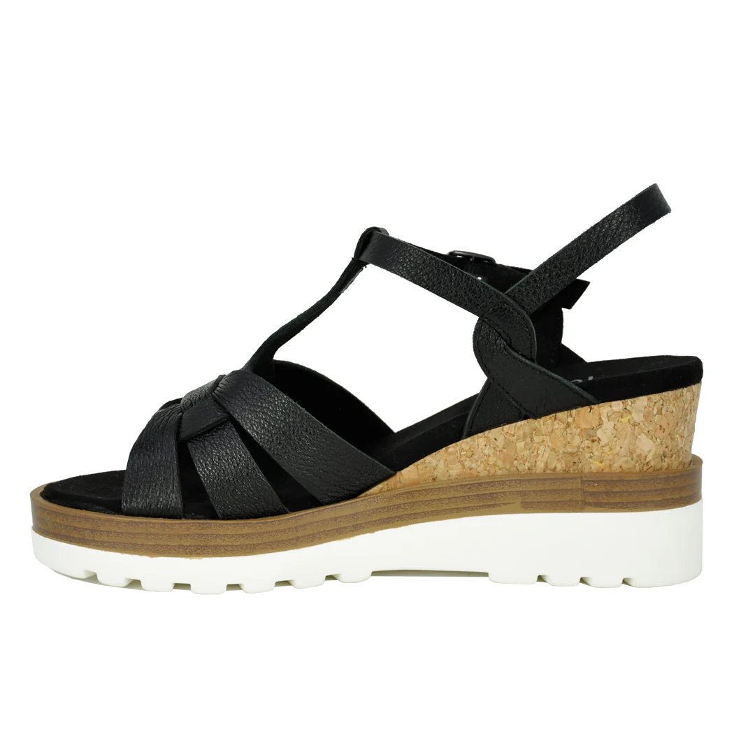 Carly Leather Wedge Sandal - Image 4