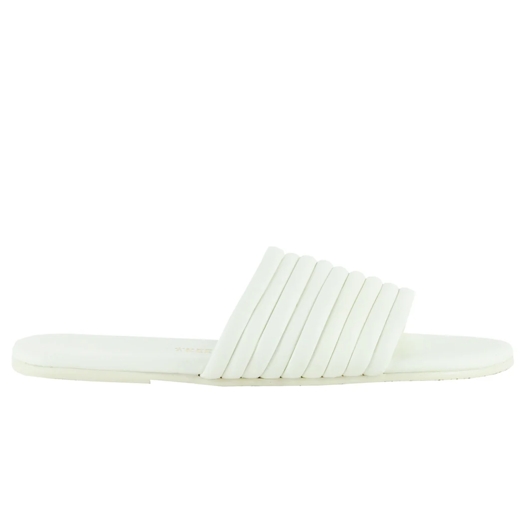 Caro Leather Flat Slide - Image 2