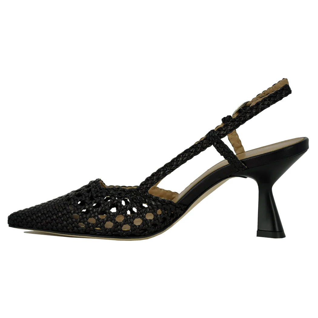 Chloe Woven Slingback Heel - Image 4