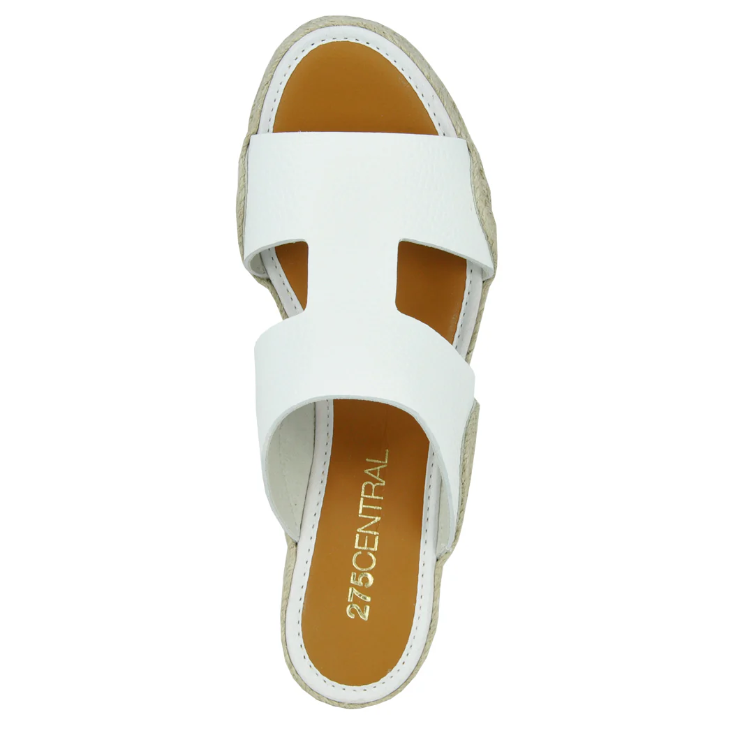Christie Leather Espadrille Wedge Slide - Image 3