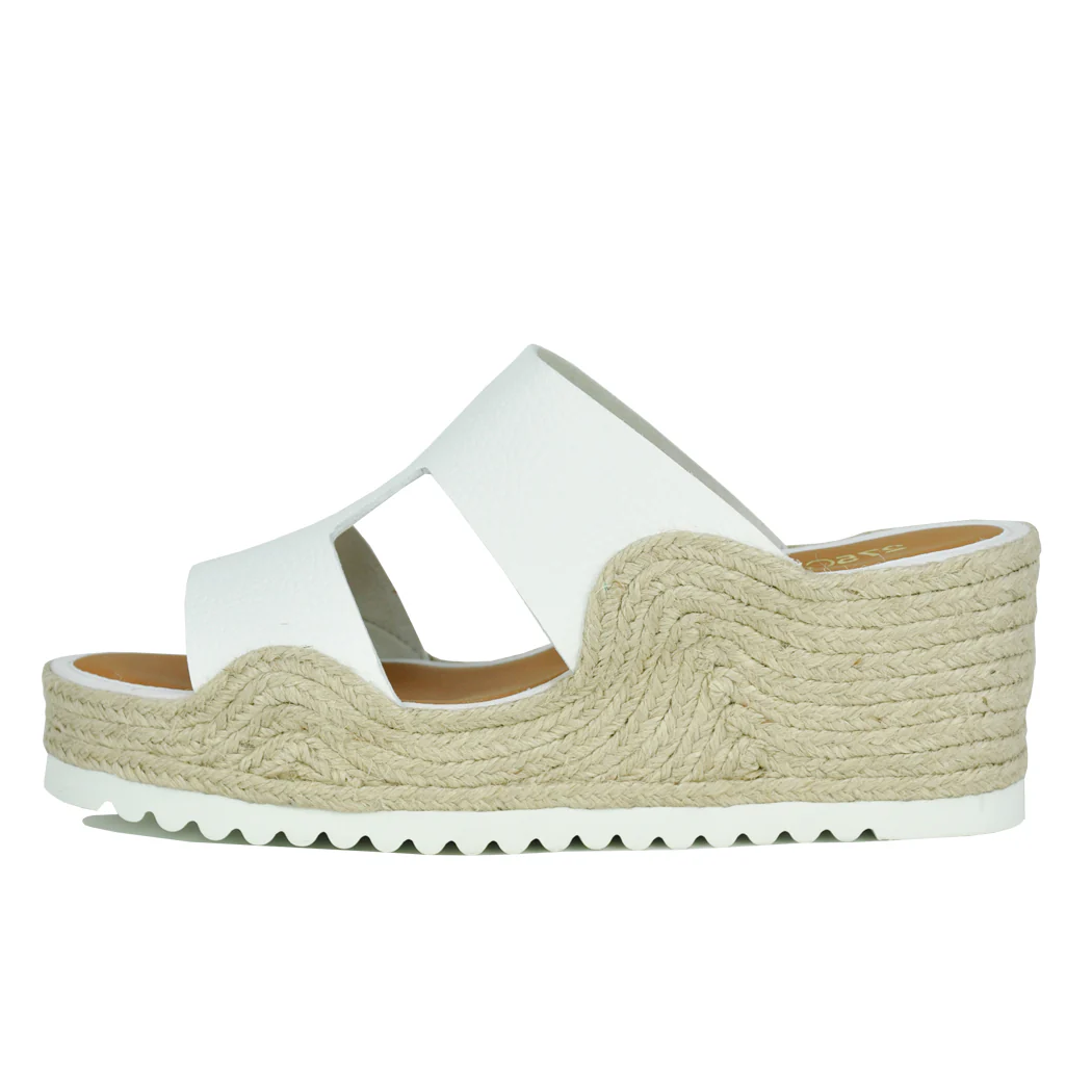 Christie Leather Espadrille Wedge Slide - Image 4