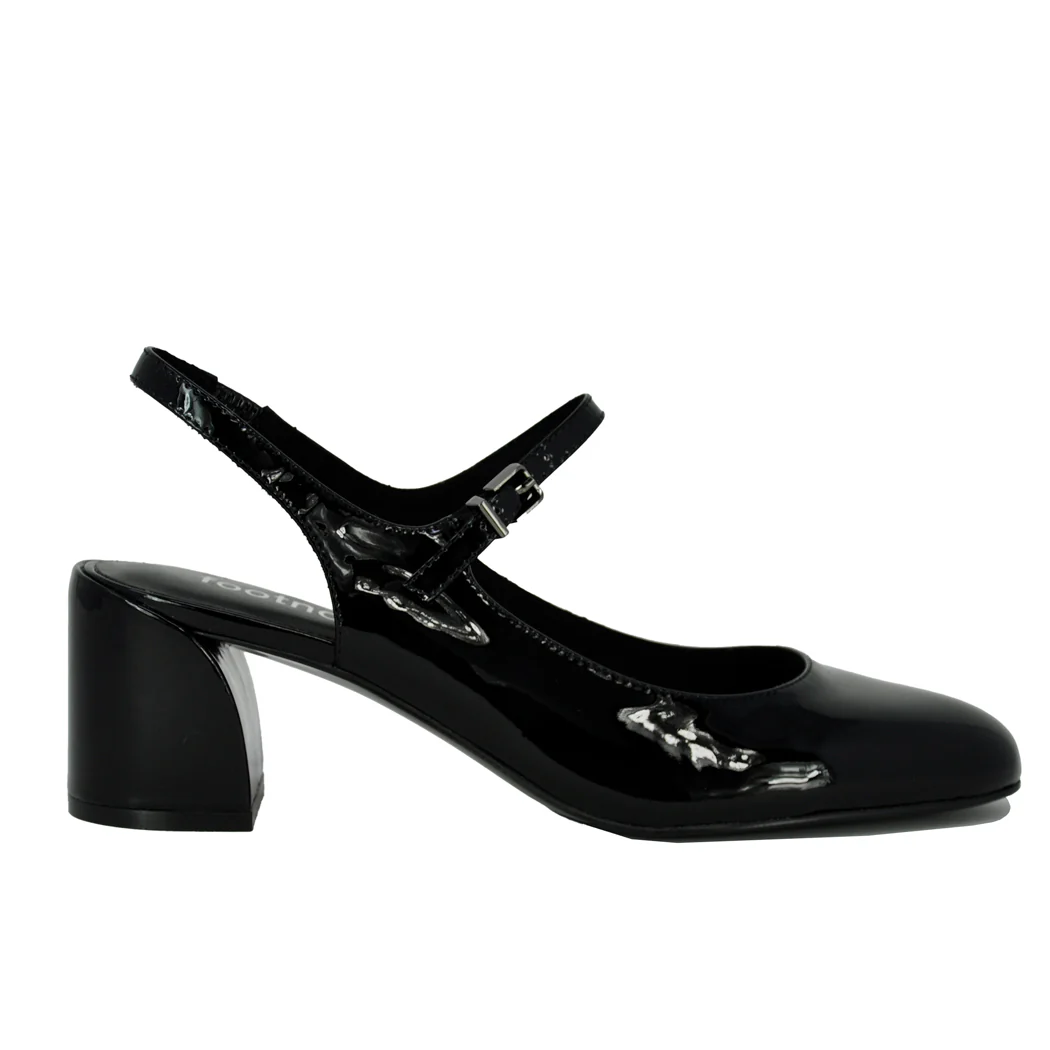 Clare Patent Strap Heel Sling - Image 2