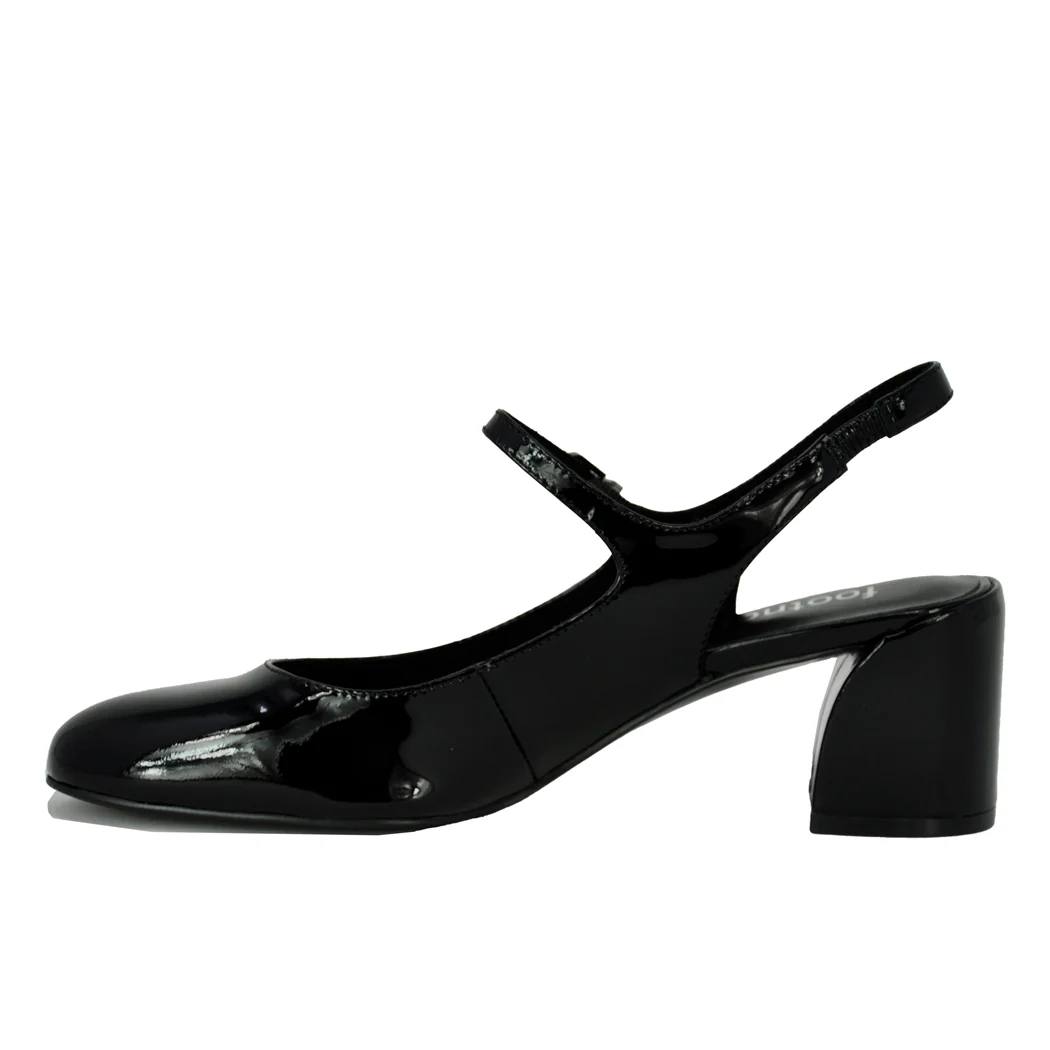 Clare Patent Strap Heel Sling - Image 4