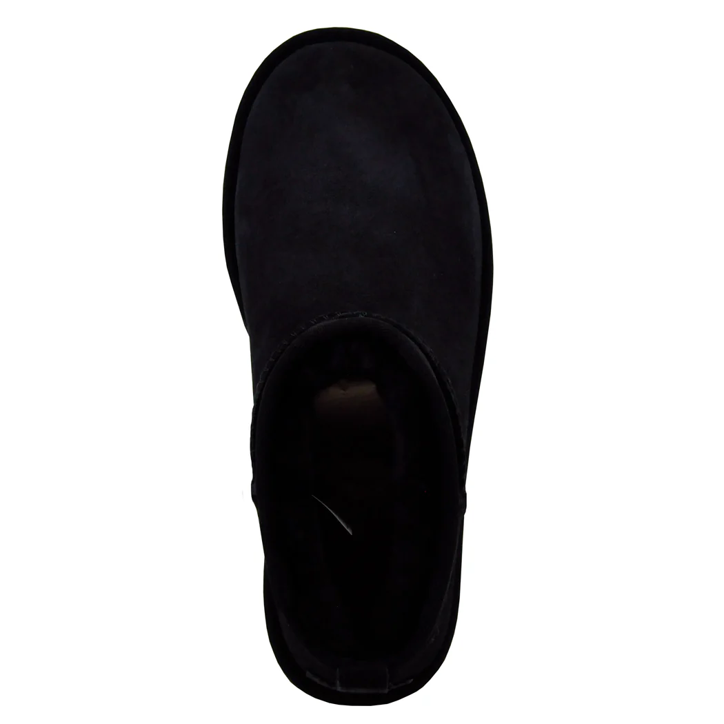 Classic Ultra Mini Suede Shearling Ankle Bootie - Image 3