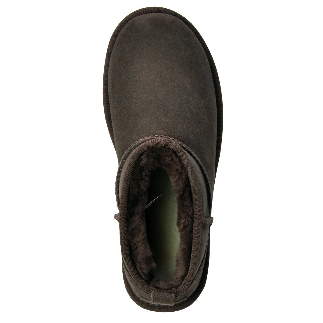 Classic Ultra Mini Suede Shearling Ankle Bootie - Image 3