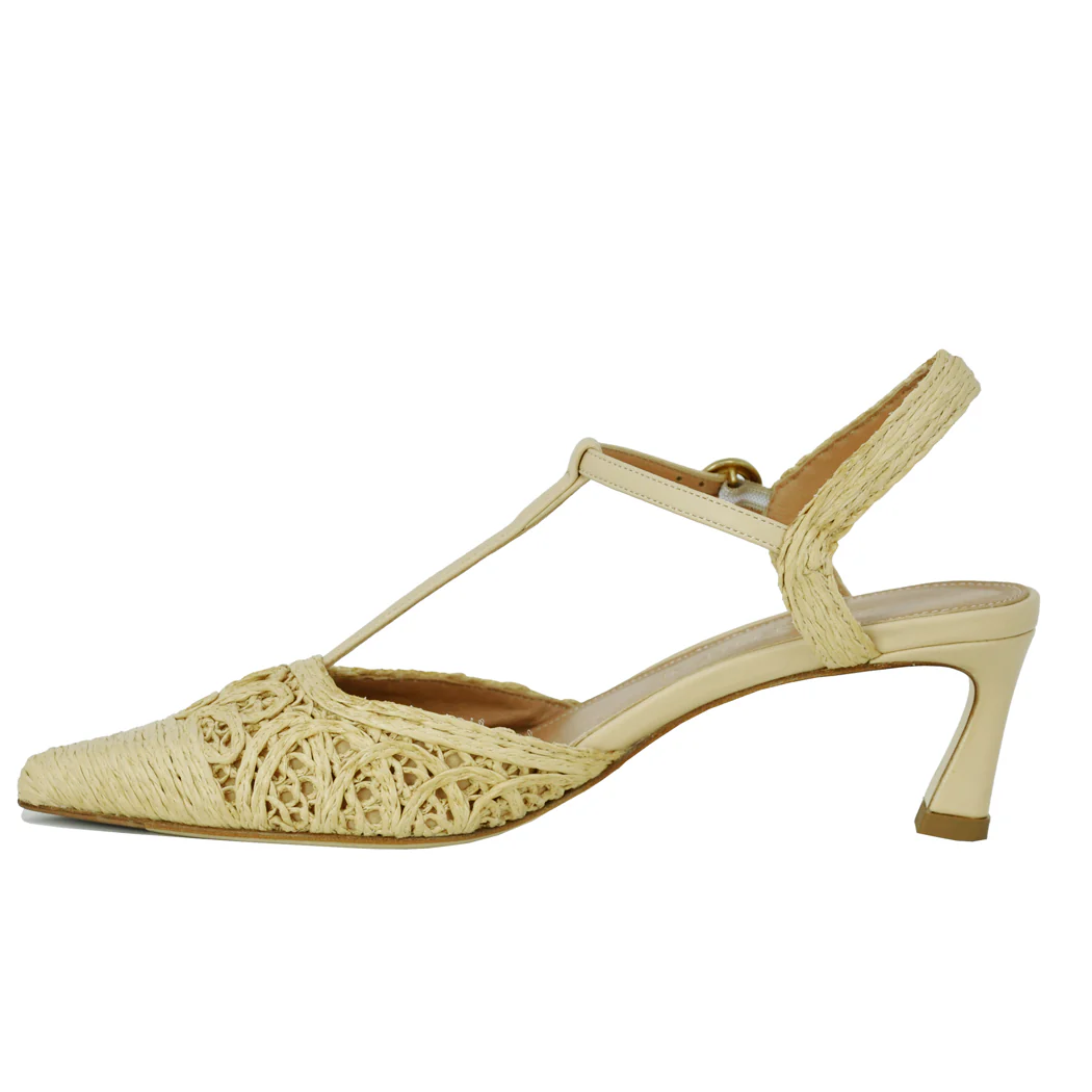 Cline Raffia TStrap Heel - Image 4