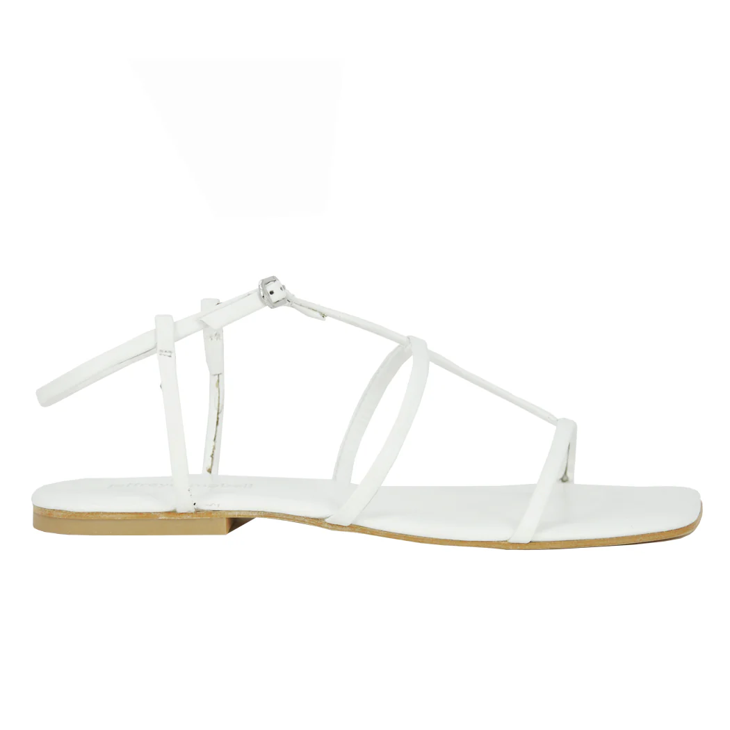 Corinth Leather Flat Strappy Sandal - Image 2