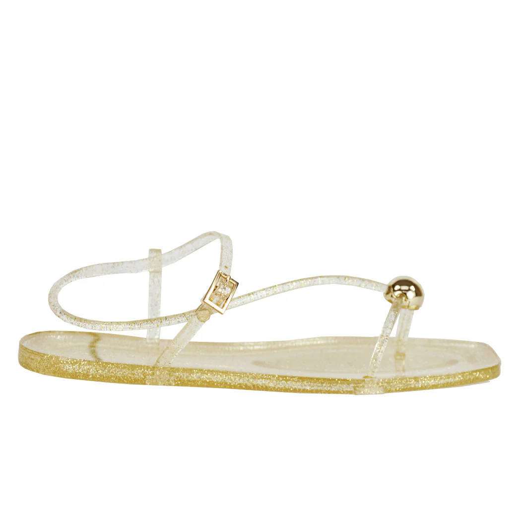 Dana Strappy Jelly Flat Sandal - Image 2