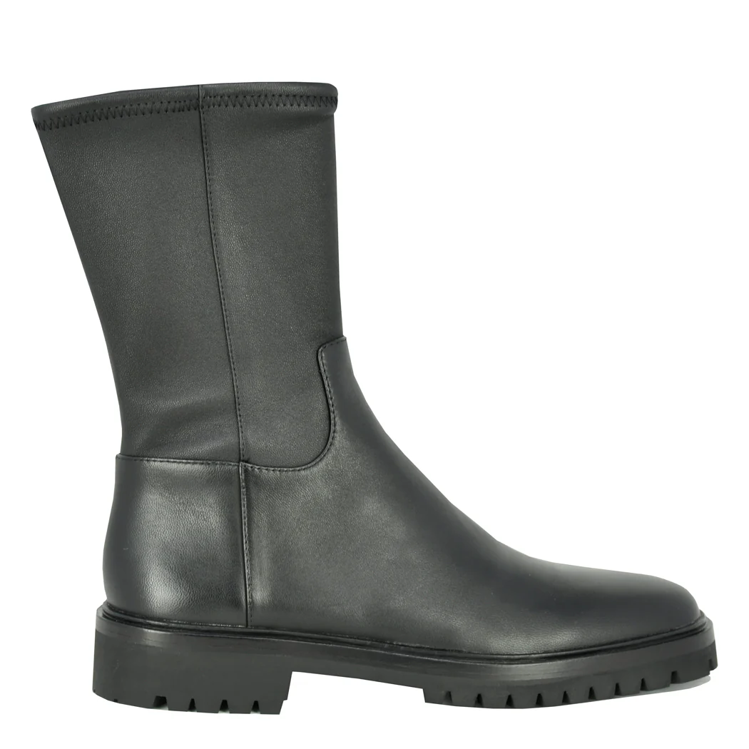 Danny Stretch Leather Flat Boot - Image 3