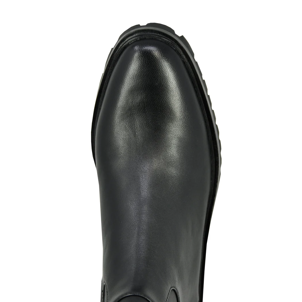 Danny Stretch Leather Flat Boot - Image 4
