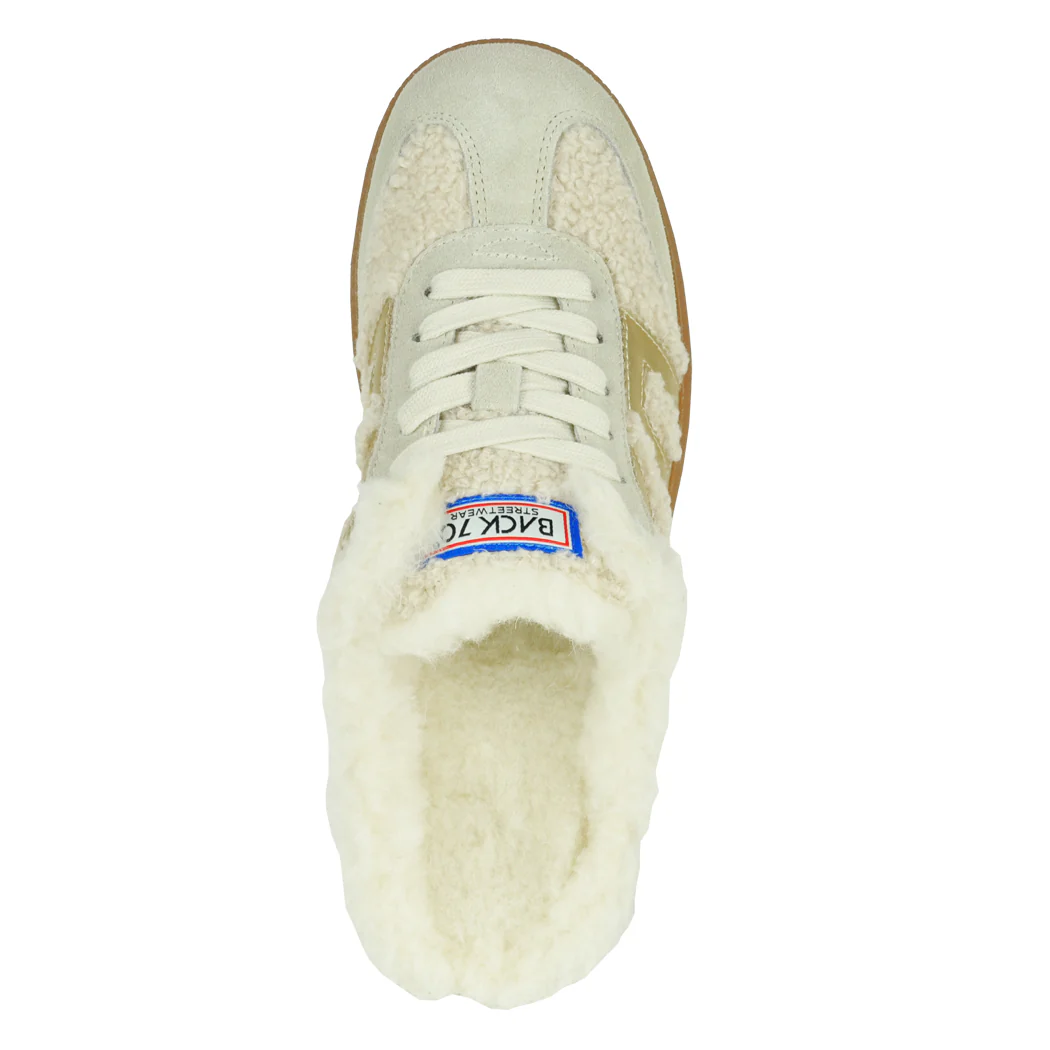 Easter-F1712 Butter Gold Fur Sneaker - Image 3