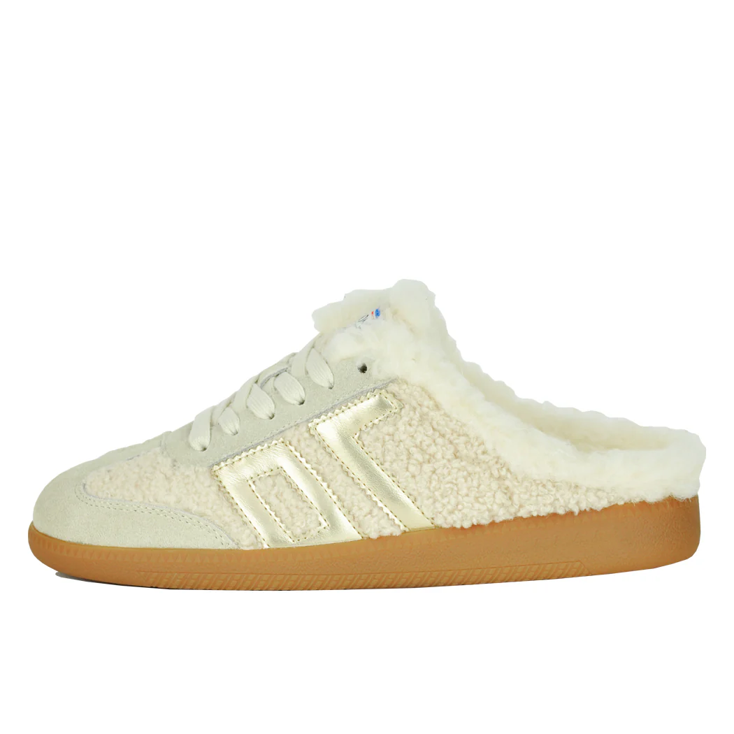 Easter-F1712 Butter Gold Fur Sneaker - Image 4