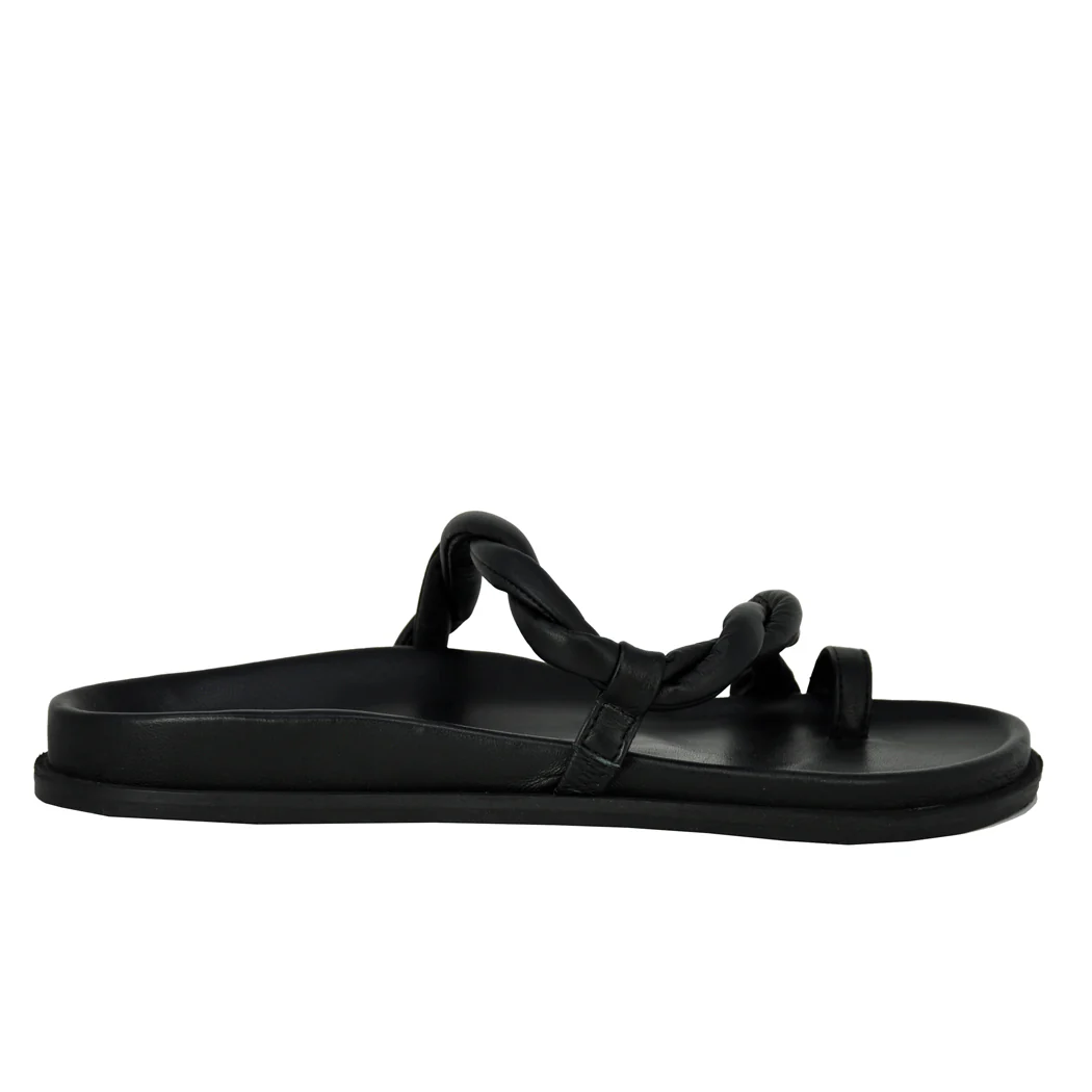 Emmie Leather Footbed Flat Sandal - Image 2