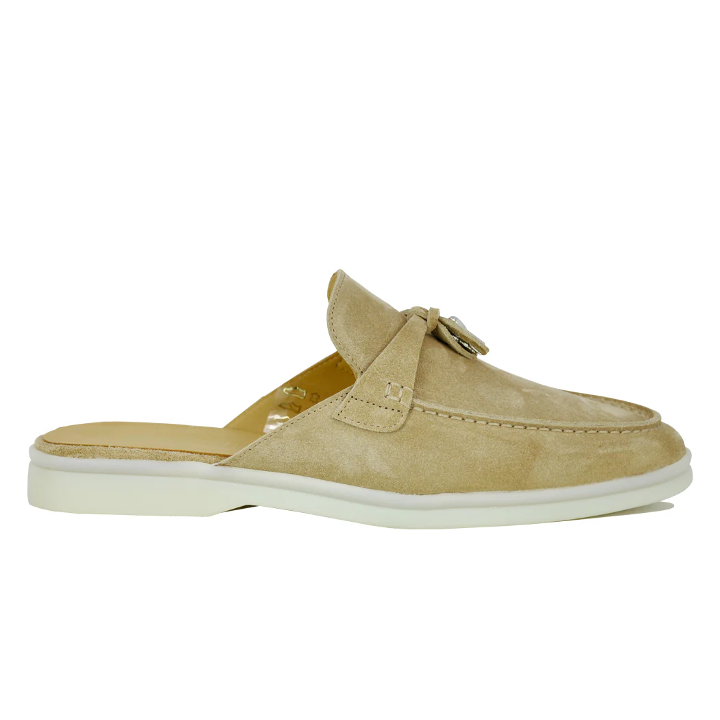 Fanning Suede Closed Toe Mule - Image 3