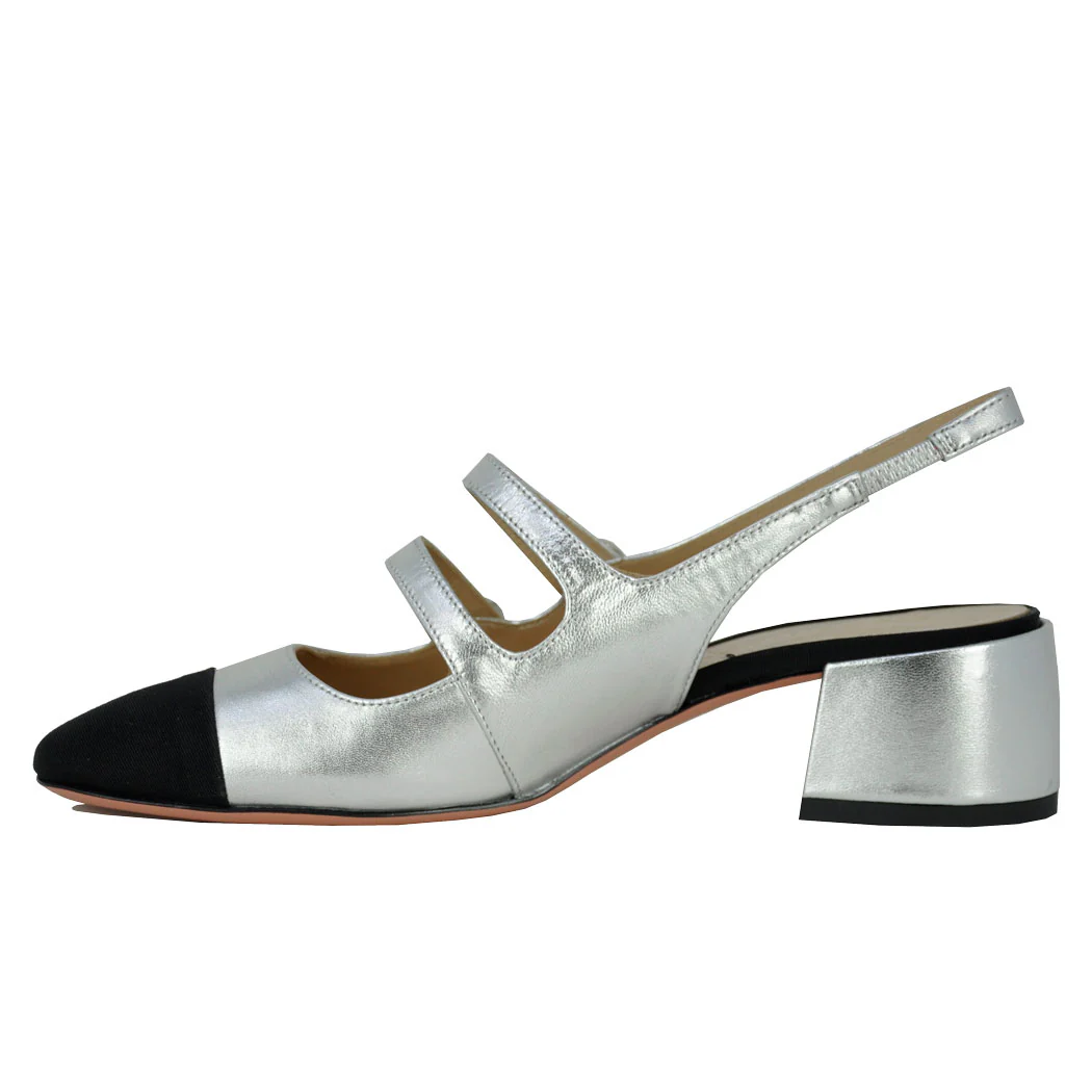 Finn Leather Cap Toe Slingback - Image 4