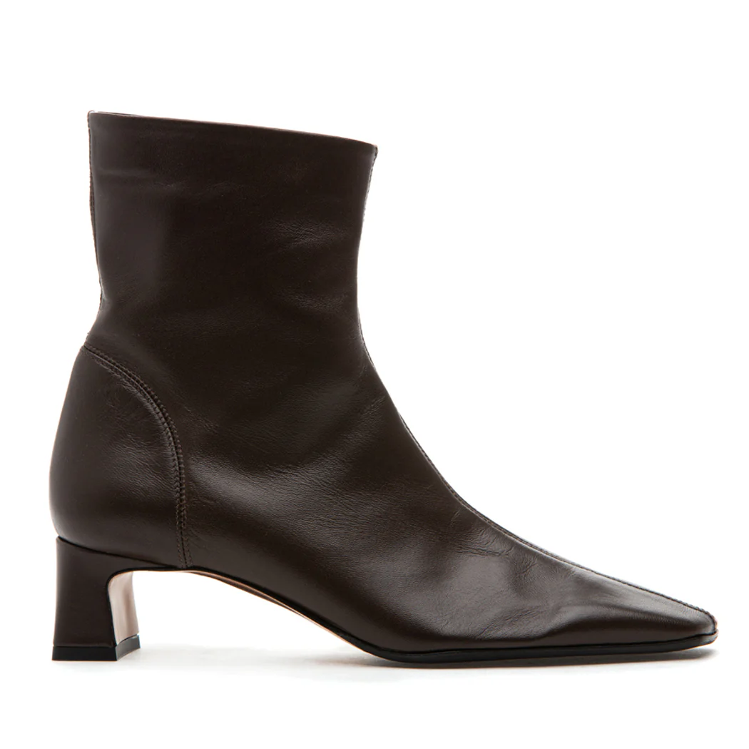 Flower Nappa Leather Heel Boot - Image 2