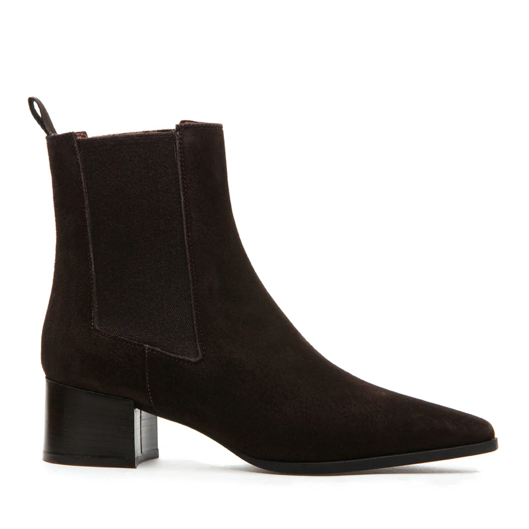 Francie Suede Gore Heel Boot - Image 2