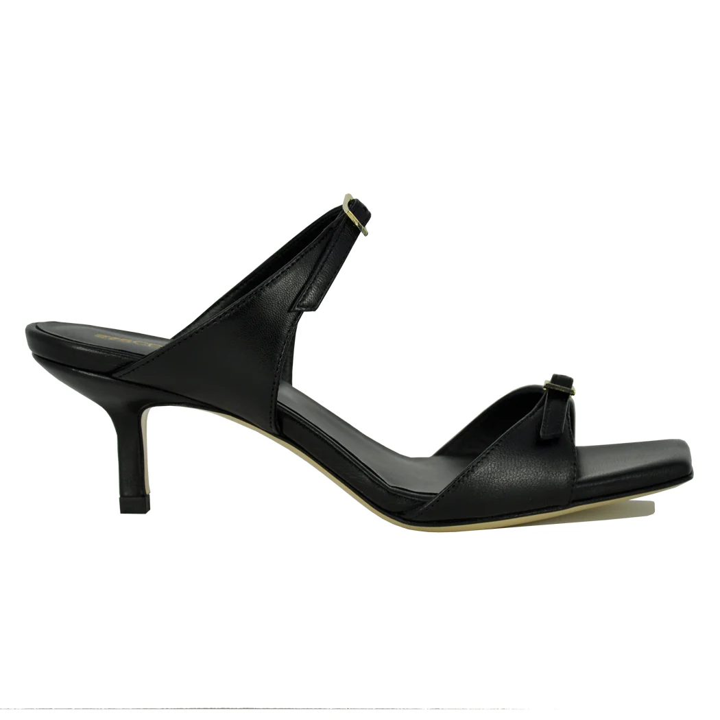 Gano Leather Mid Heel Slide - Image 3