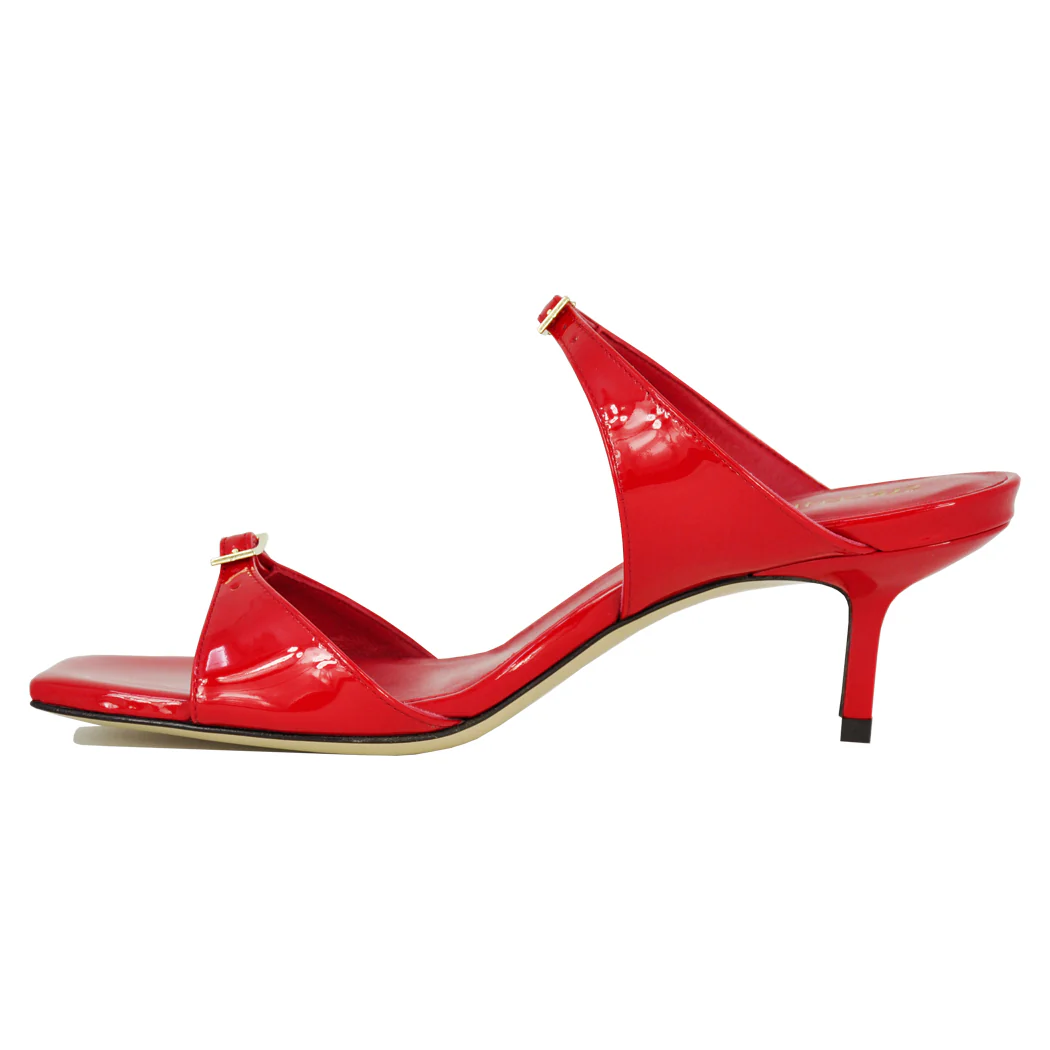 Gano Patent Mid Heel Slide - Image 4