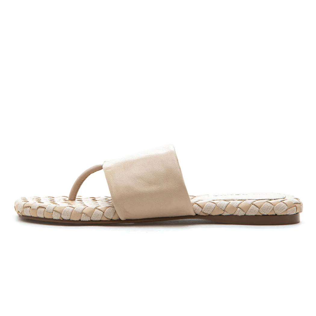 Ikenna Leather Woven Flat Thong - Image 4