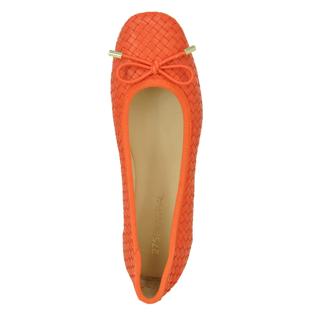 Irene Woven Leather Ballet - Image 3