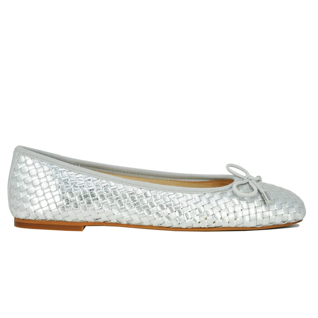 Irene Woven Leather Ballet - Image 3