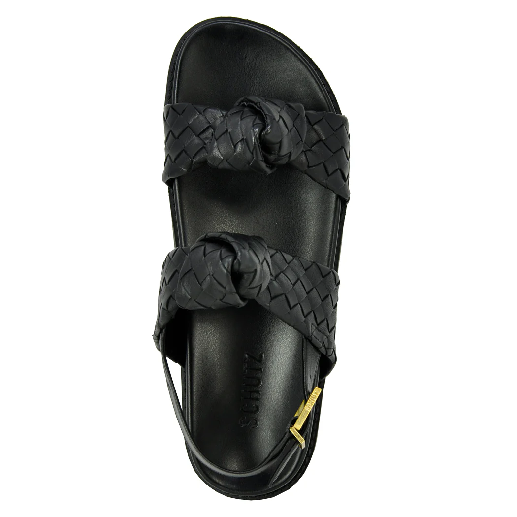 Kareena Sporty Leather Footbed Sandal - Image 3