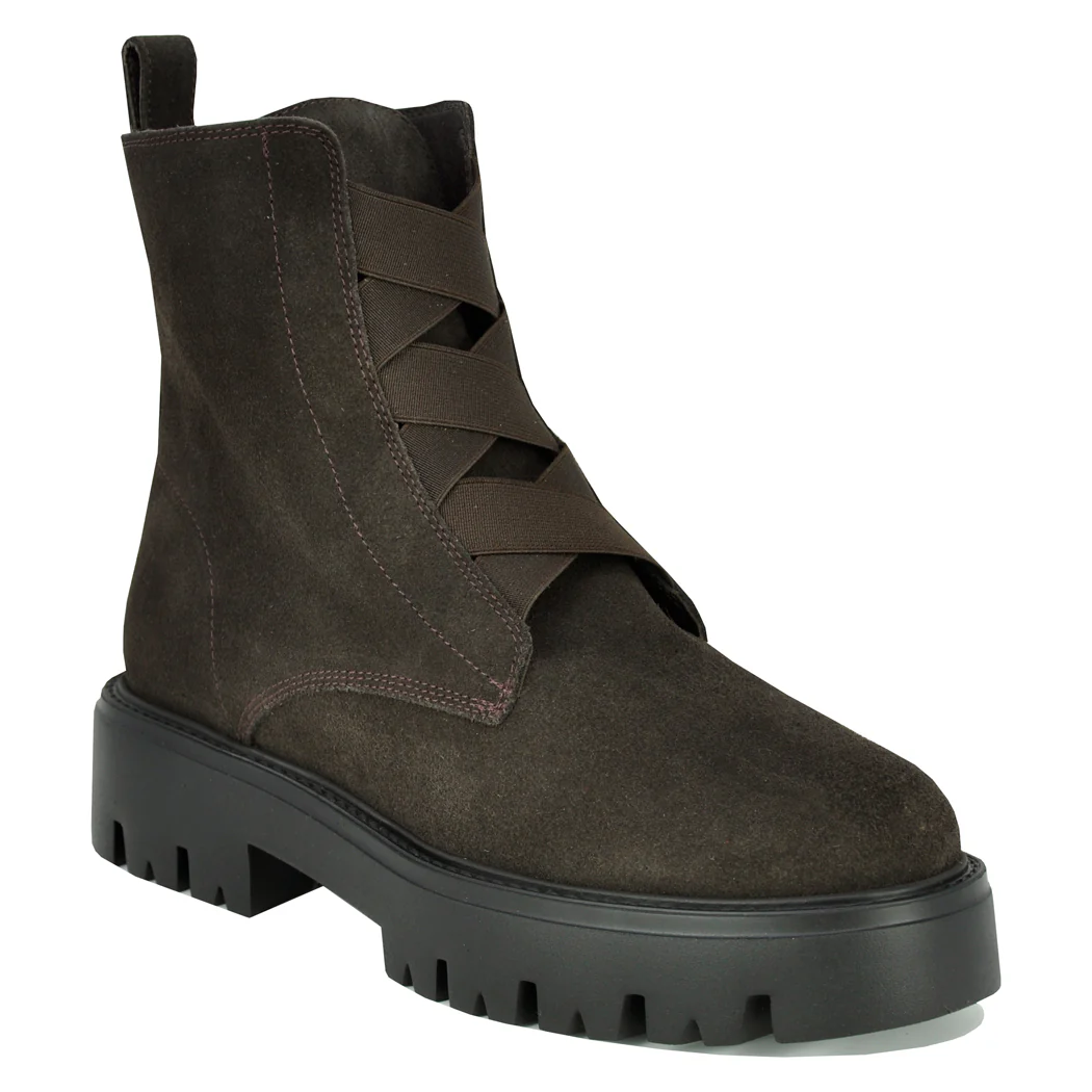 Kennedy Suede Elastic Strap Boot