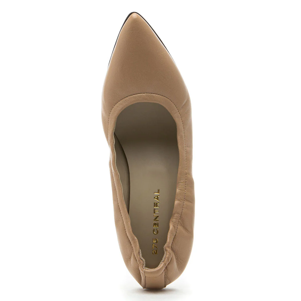 Larina Scrunched Leather Pump - Image 3