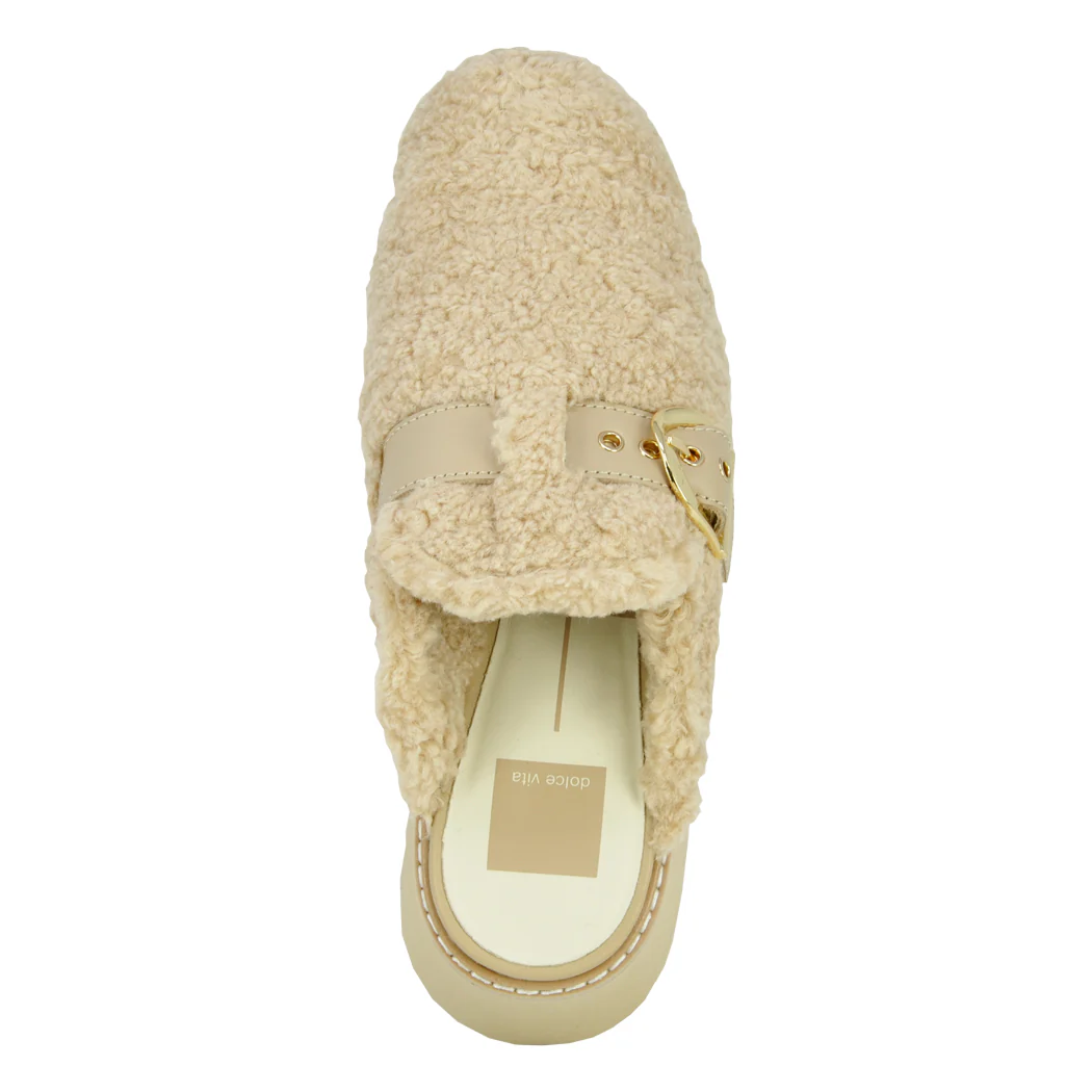 Lelani-Plush Fur Wedge Mule - Image 3