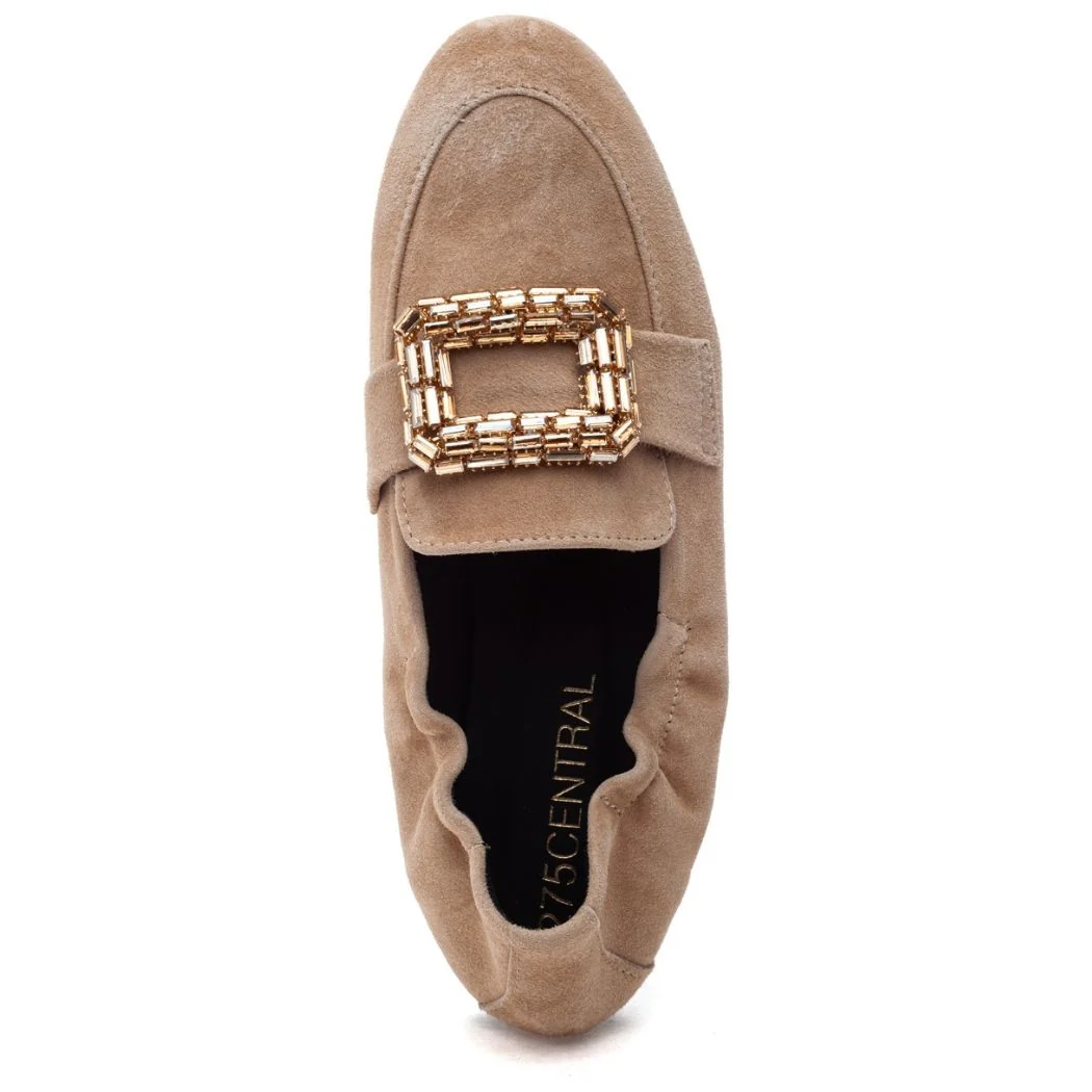 Love Suede Ornamental Closed Flat - Image 3