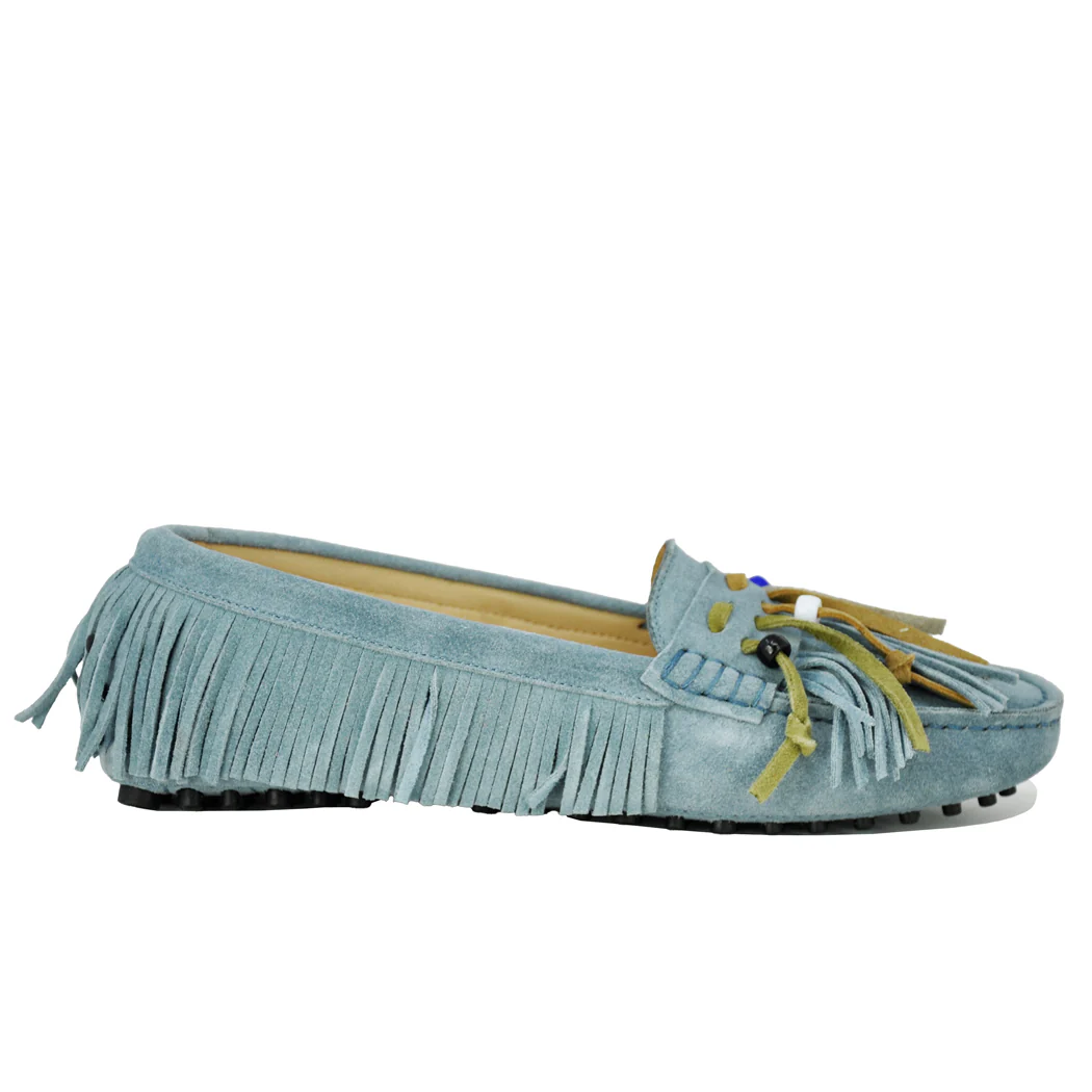 Lowe Suede Fringe Driving Moc - Image 2