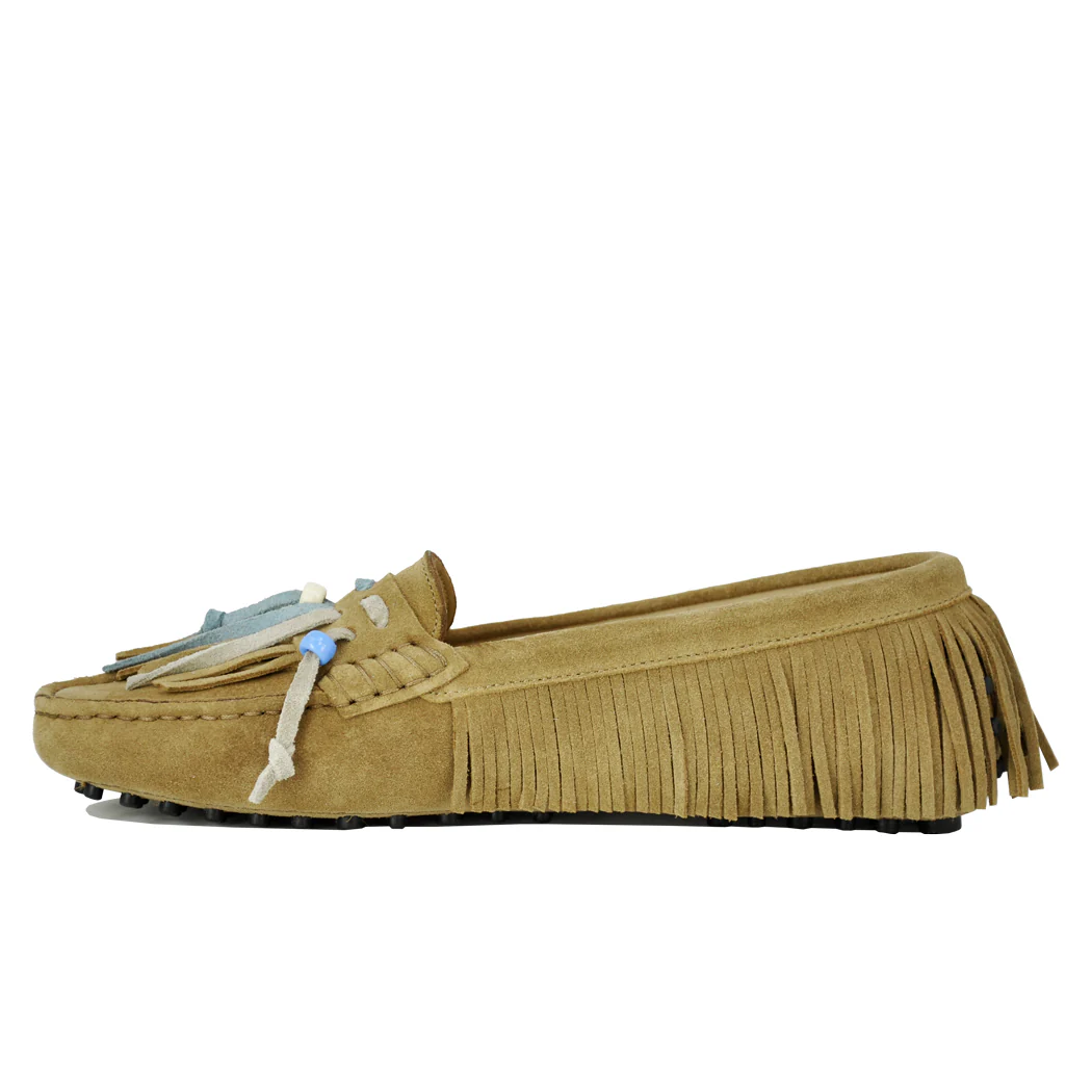 Lowe Suede Fringe Driving Moc - Image 4