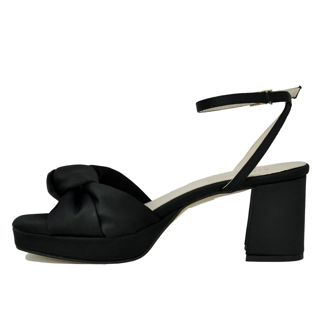 Malik Satin Platform Heel Sandal - Image 4