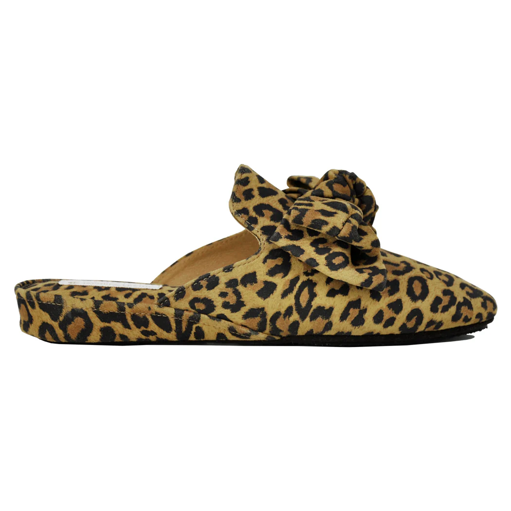 Maya Leopard Bow Slipper - Image 2