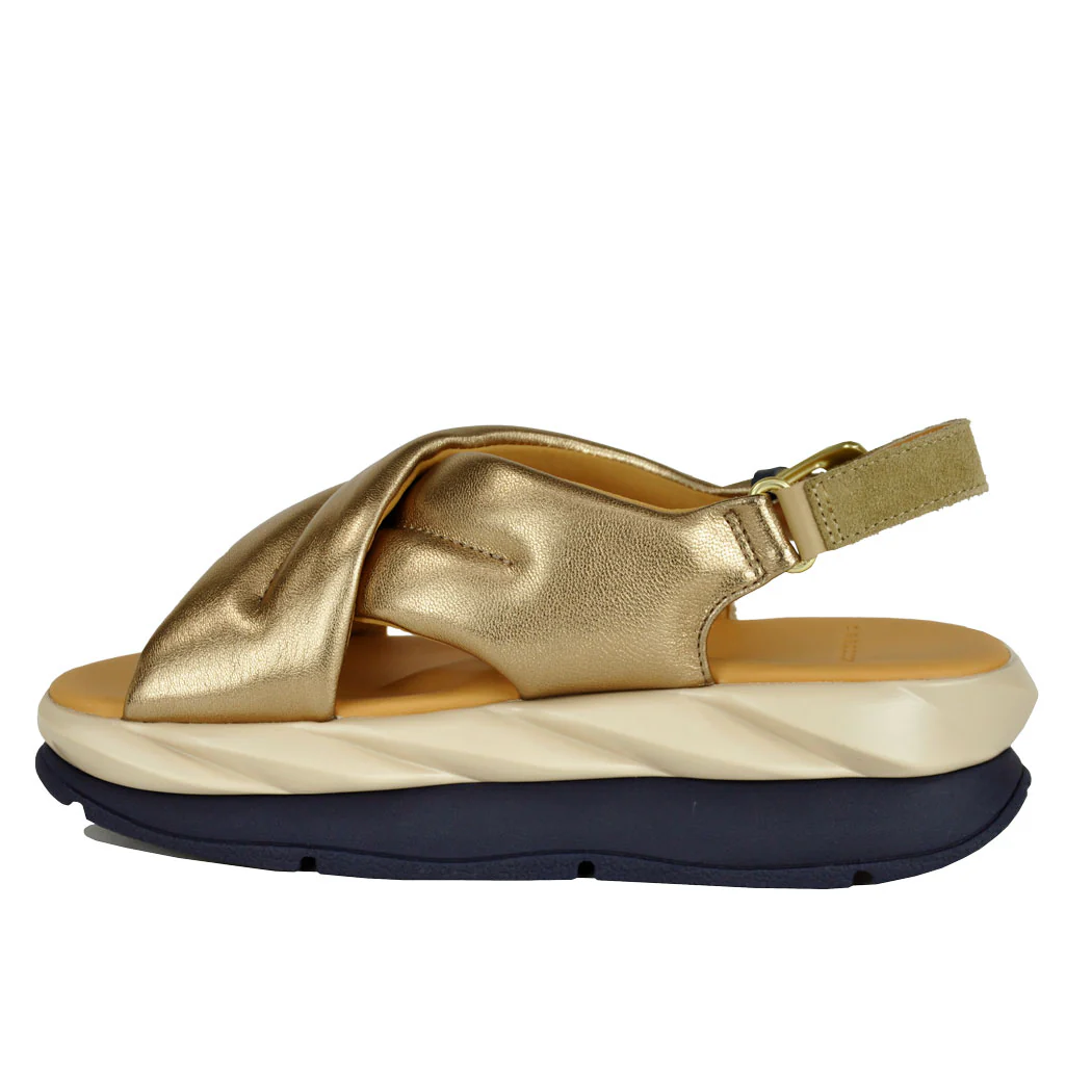 Mellow-Moa Leather Criss Cross Sandal - Image 4