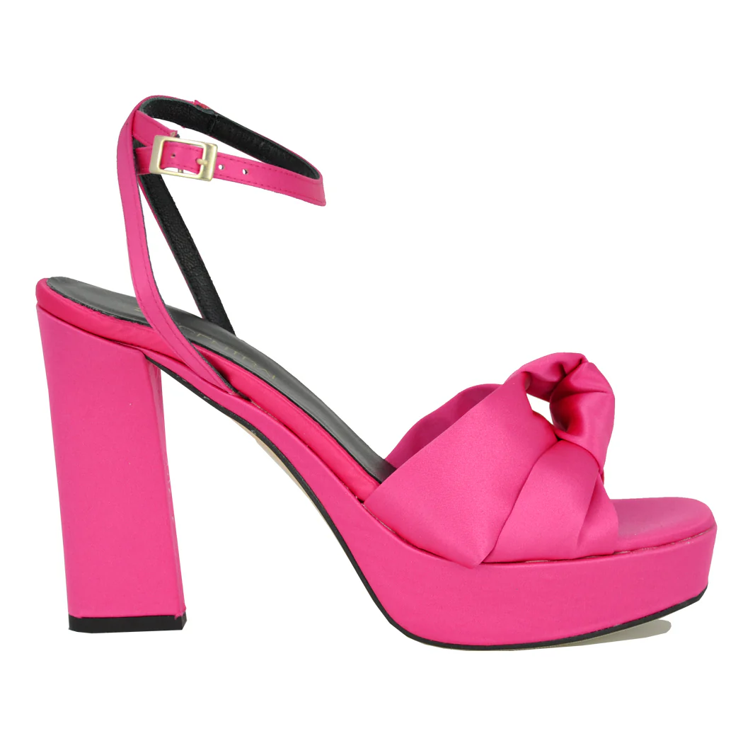 Miles Satin Knot Platform Sandal - Image 2