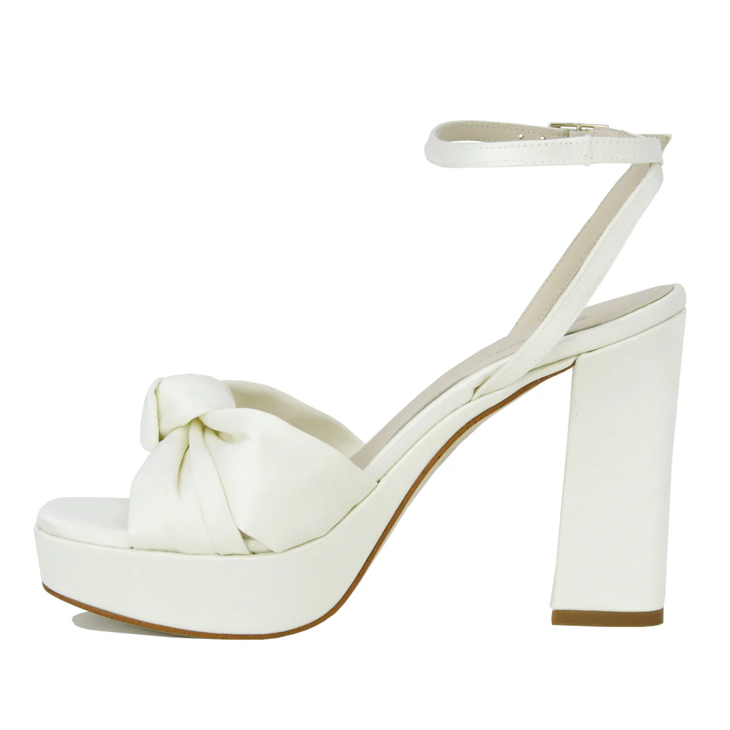 Miles Satin Knot Platform Sandal - Image 4