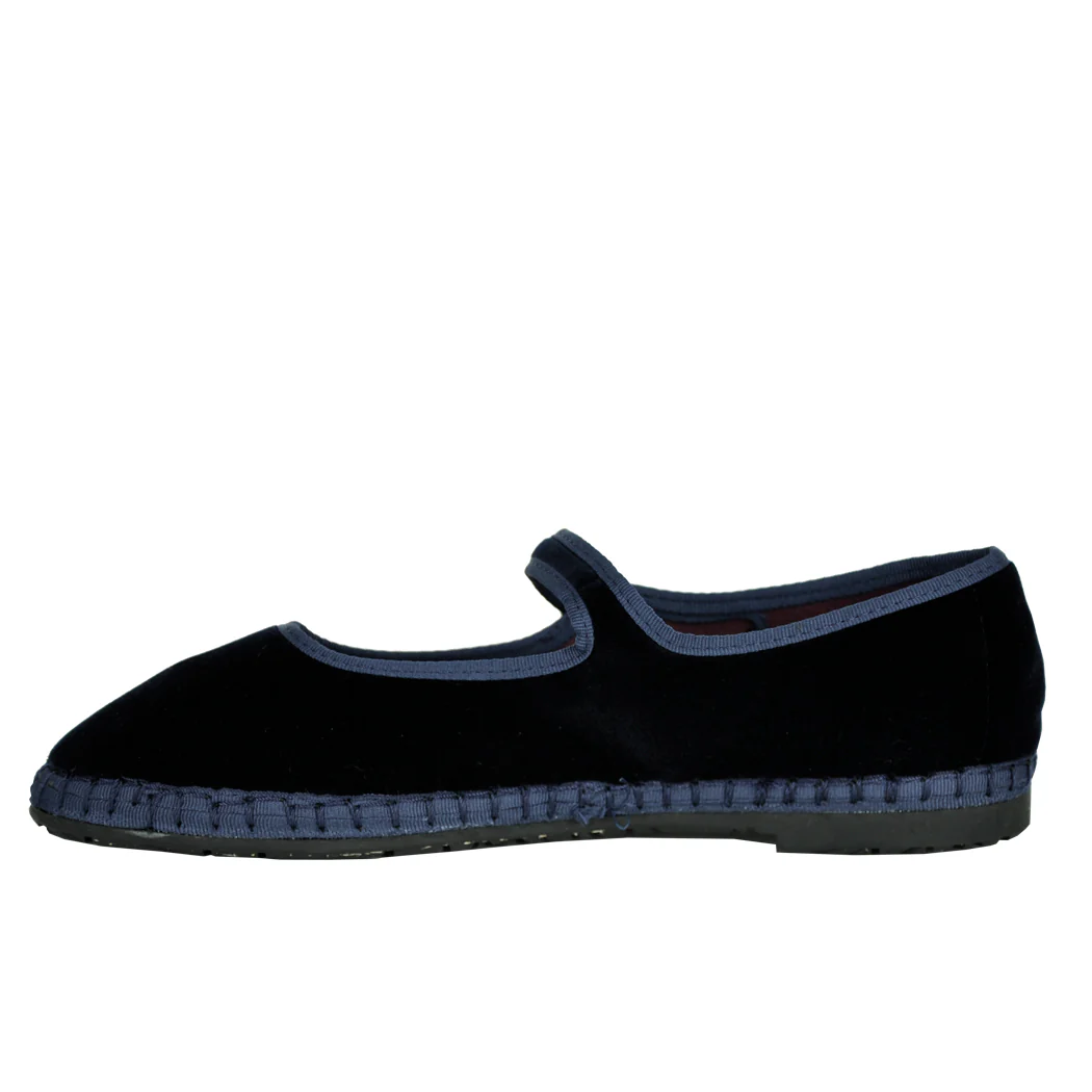 Molly Velvet Flat Mary Jane - Image 4