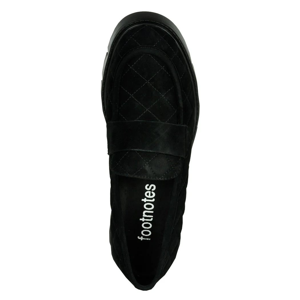 Narda Suede Quilted Lug Loafer - Image 3