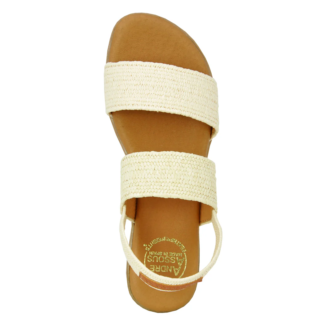 Nigella Raffia Flat Sandal - Image 3
