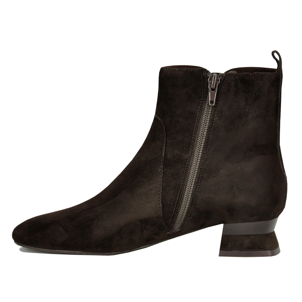 Penko Suede Low Heel Bootie - Image 4